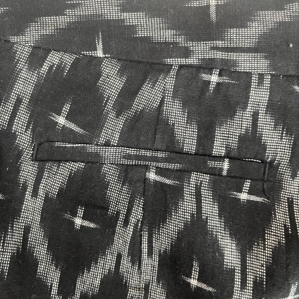 Gap 100% Cotton Ikat Shorts Womens Size 0 Black White Casual Summer Boho - Picture 2 of 9